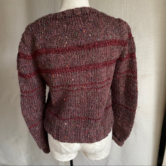 Vintage 70s 80s M/L Handknitted Boho Hipster Sweater Stranger Things - Picture 4 of 8